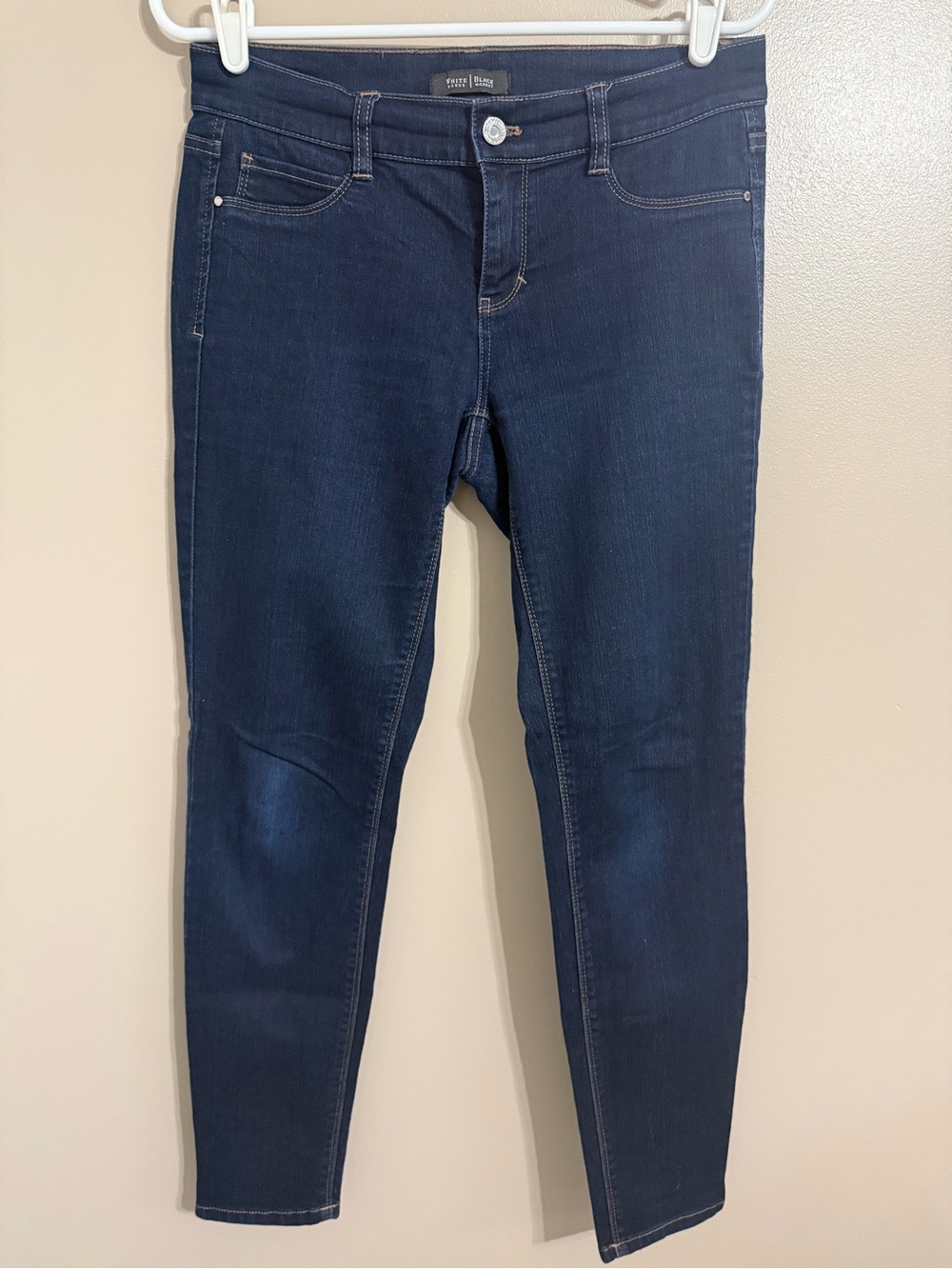 White House Black Market Dark Wash Skinny Jeans Jeggings Quiet Luxury Women's S